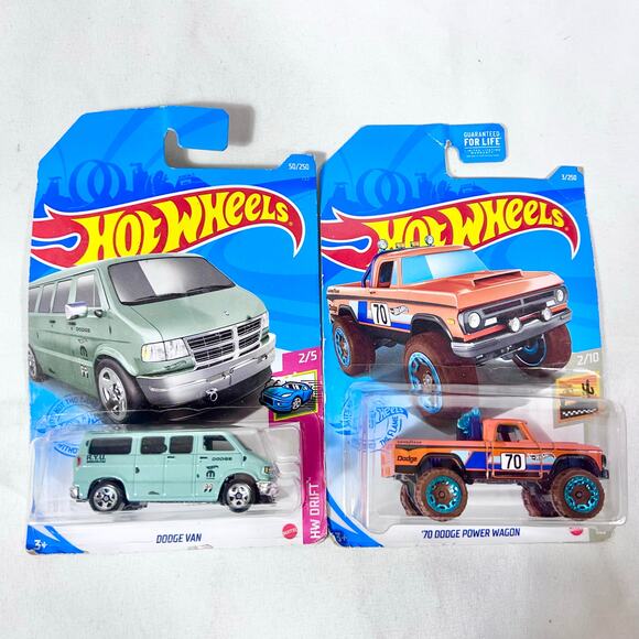 Hot Wheels Carded Lot Of 9 Various Years Dodge Van Charger Toy Cars New (T) - Picture 5 of 6